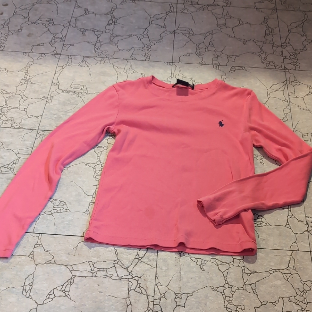 Ralph Lauren Sport Pink Long Sleeve Top